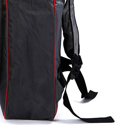 LEONARK Fencing Draw-bar Wheel Bag for Epee Saber and Foil - Hema Sword Bag Trolley Case for Fencing Suit and Mask - color: Black A