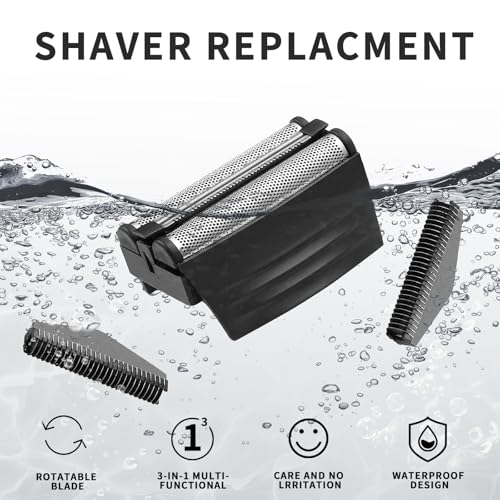 1PACK（BLACK）Shaver Replacement Foil Compatible with Remington TITANIUM-X Flex & Pivot Foil and Cutter F5800 & F7800,Shaver heads Fit for Remington F4900,F5800,F7800