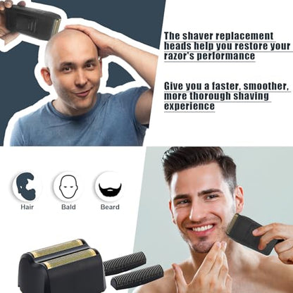 Shaver Foil Head Cutter Bar Replacement for wahl vanish shaver, 2 Pack - color: 2 Pack