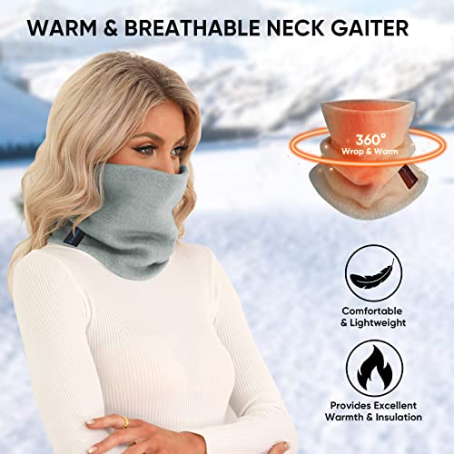 TICONN Neck Gaiter for Men Women, Cooling Bandana Face Mask Cover Gator - color: 2 Chiseled Stone, style: Fleece