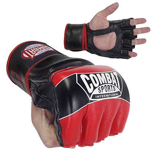 Combat Sports Pro Style Grappling MMA Gloves - color: Red, size: X-Large