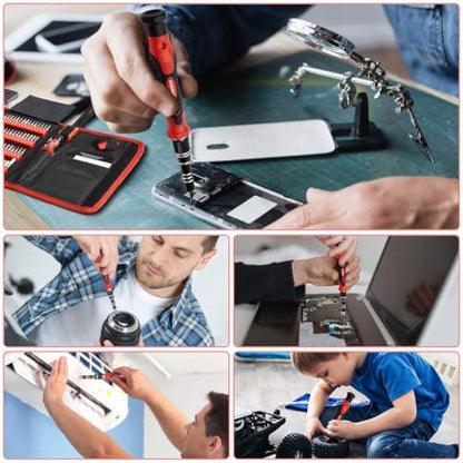 STREBITO Screwdriver Sets 142-Piece Electronics Precision Screwdriver - color: Red