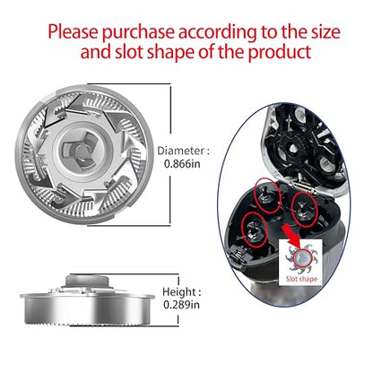 Replacement heads for electric shavers,Waterproof Replacement Blades for Mens Shaver,3-Pack