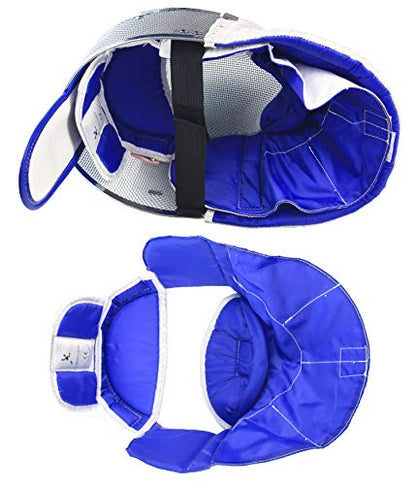 LEONARK Fencing Saber Mask Armoury Hema Fencing Helmet CE 350N Certified National Grade Masque - color: Grey_Detachable, size: X-Large