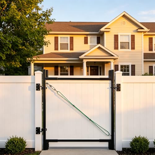 Heavy-Duty Adjustable Fence Gate Kit - 36" to 72" Wide DIY Gate Kit for Wooden Fence Using 1x4 & 2x4 Lumber, Complete Gate Kit for Building Sturdy 4 to 5 Foot Backyard Wood Gates /1 PCS