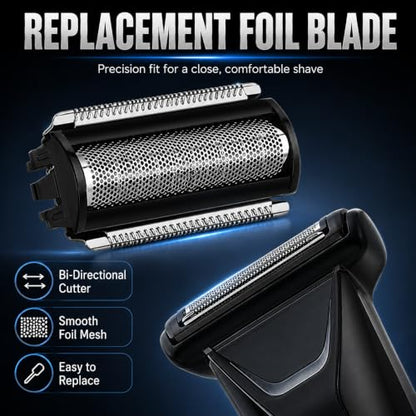3 pcs Replacement Blade Compatible with MANSCAPED The Lawn Mower Electric 5.0 - color: 3PCS BLACK