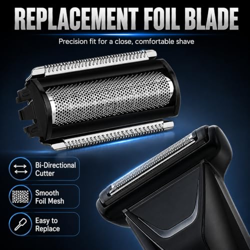 Replacement Blade Compatible with MANSCAPED The Lawn Mower Electric 5.0 - color: 1PC BLACK