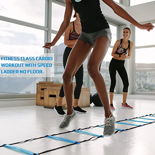 Sosation 20Ft Agility Ladder Adjustable Speed Ladder with Carry Bag