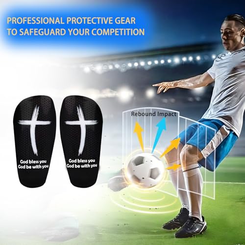 TOMIYO Soccer Shin Guards with Socks Kids 10-12 Calf Protective Equipment - color: Black, size: X-Large