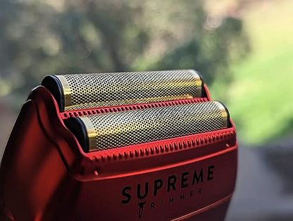 Supreme Trimmer Replacement Foil & Cutter SB63 | Hypoallergenic Foil for Crunch STF602 | Red - color: Red Foil & Cutters