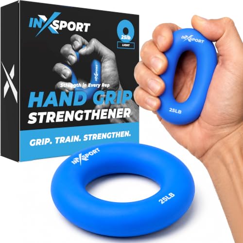 Silicone Hand Grip Strengthener – Light Resistance Grip Trainer for Finger, Hand, Wrist & Forearm Strength, Portable Hand Exerciser for Fitness, Recovery & Daily Training