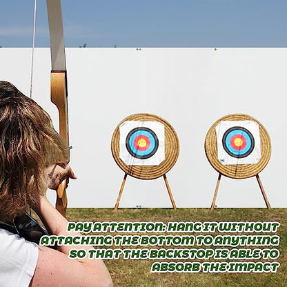 Sratte 5x5 ft Archery Backstop Netting Arrow Catcher Archery Target Backstop for Bow Training