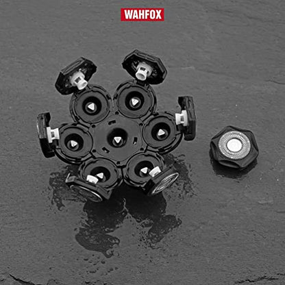 Universal 7 Blades Head Shaver Replacement Heads for Mainstream Shaver Brands, Eelectric Shaver Replacement Replacement Blades (7D Black) - color: 7d Black