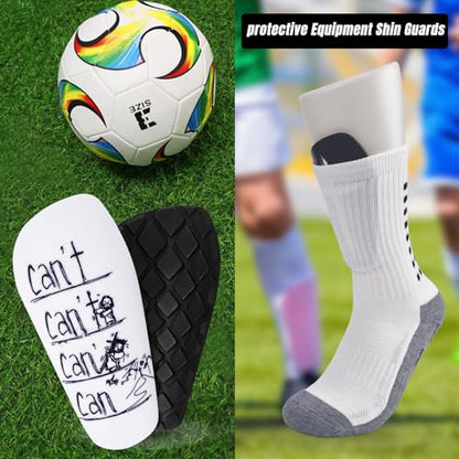 TOMIYO Soccer Shin Guards with Socks Kids 10-12 Calf Protective Equipment - color: Can't, size: Medium