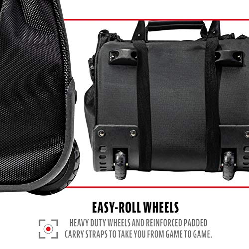 Franklin Sports Traveler Roller Equipment Bag - Black