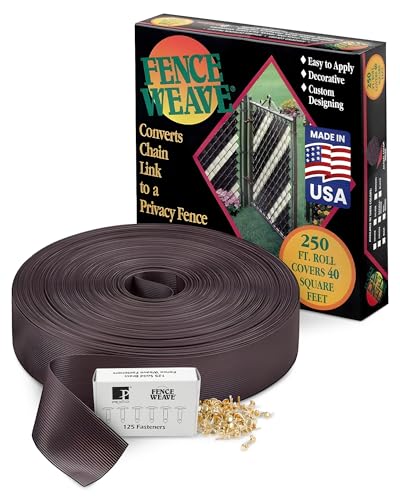 Pexco Privacy Slats for Chain Link Fence, 250 Ft, Brown - color: Brown
