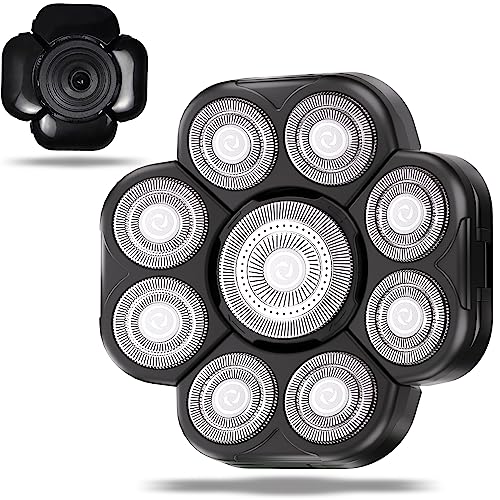 Head Shaver Replacement Heads,Head Shaver Replacement Blades, Head Shavers for Bald Men,Head shavers for Men, Stainless Steel Rotary Blades for Electric Head Razor (black9) - color: Black9