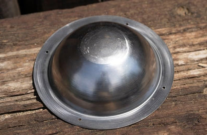 Medieval Steel Umbo/Shield Boss for Toy Round Viking Shields, 7 Inch, Slver Polish
