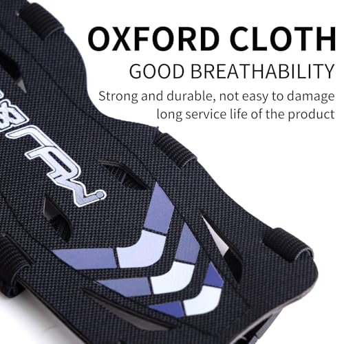 11.2in Long/6.7in Short Armguard Professional Competition Archery Bow Range with 4-Strap/2-Strap Buckles Shooting Practice Guard Nylon Carbon Forearm Protector Arm Guard - size: Black Long