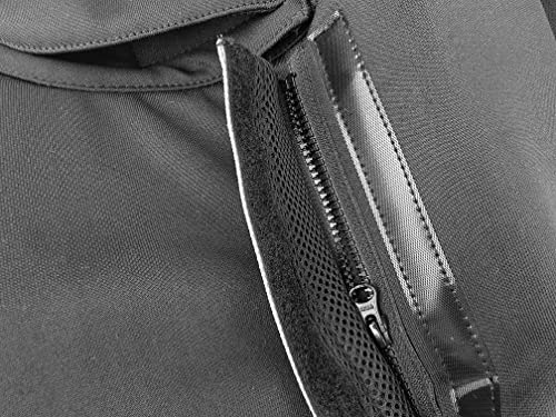 LEONARK Black 350N Light Hema Sparring Jacket Double Fastening Overlays for HEMA Longsword Rapier Sabre Armoury - size: X-Large