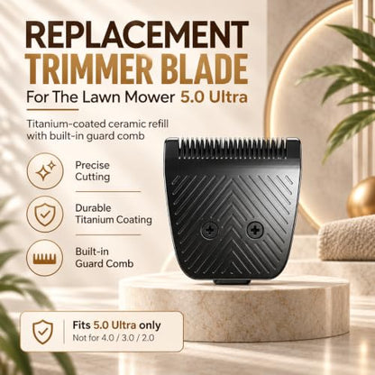 2 Pack Trimmer Replacement Blades compatible with Manscaped Lawn Mower 5.0 - color: 2 packs Black Blade