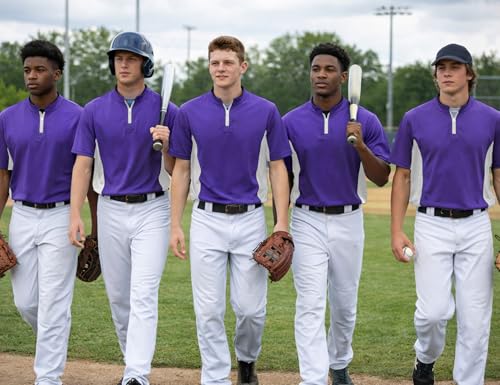 Men’s Cage Jacket Baseball Windbreaker Lightweight Batting Practice Pullover for Training Water-Resistant Jacket - color: Purple, size: Small
