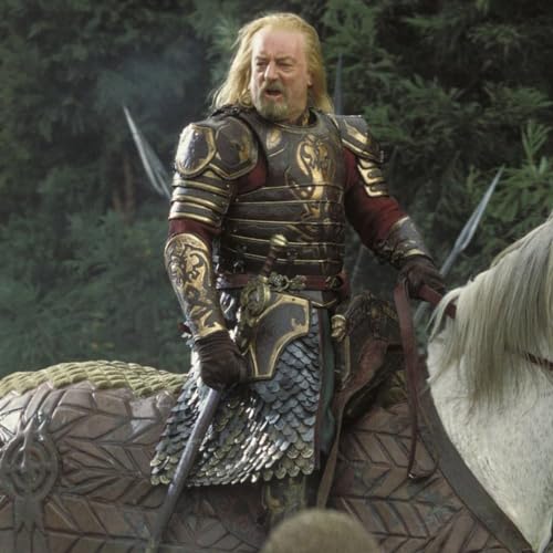 King Theoden’s Sword Herrugrim Replica with Scabbard - Handmade Stainless Steel Blade, Brass-Plated Guard