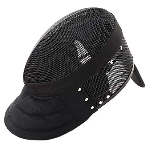 LEONARK Armoury Hema Helmet- Fencing Coach Mask - CE 350N Certified National Grade Masque - Fencing Protective Gear with Storage Bag - color: FIxed, size: Small