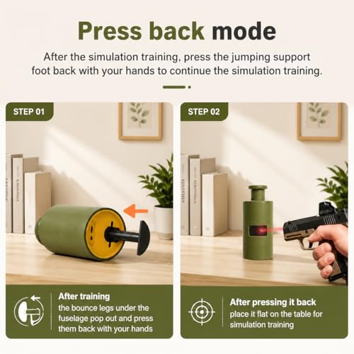 Laser Shooting Target, Electronic Dry Fire Target for Pistol & Rifle