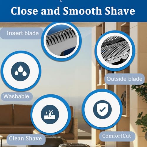 Replacement Foil and Blades Kit Compatible with Panasonic Arc 3 ES9013,ES9087 Outer Foil & ES9068 Inner Blades - Fits ES-ST2T, ES-LT41, ES-LT71, ES-ST25 Series Shavers