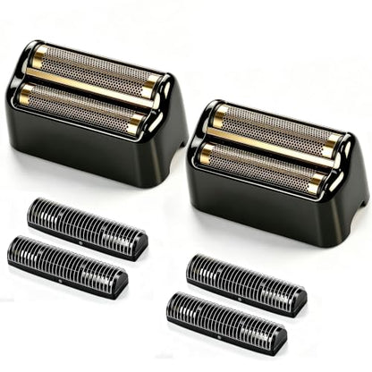 Shaver Replacement Foil & Cutters compatible with BaBylissPRO Double FXFS2(2PC Black) - color: 2PC Black