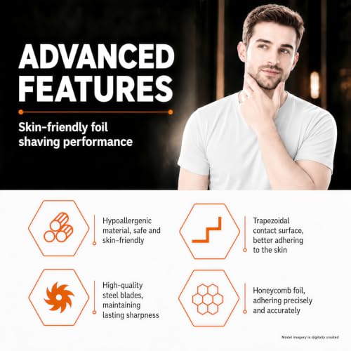 Shaver Replacement Pro Foil & Cutter,Compatible with Andis TS-1 Shaver Head - color: Golden 1 Pack