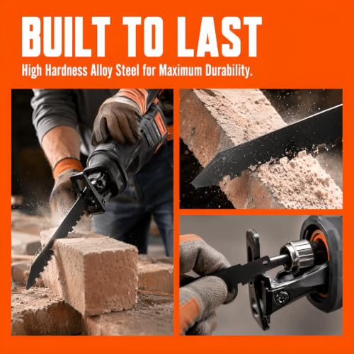 Reciprocating Saw Blade for Brick, S1543HM 240mm, Black
