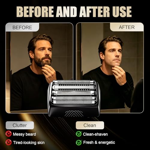 2-Pack Foil Head Compatible with Manscaped Chairman PRO - color: 2 Pcs
