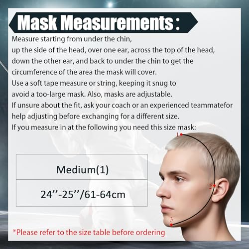 Fencing Coach Mask Mental Fencing Protective Gear Comfortable Safe Helmet for Training Sword Sparring Coaches, Black - size: Size M 24-25 Inch / 61-64 Cm