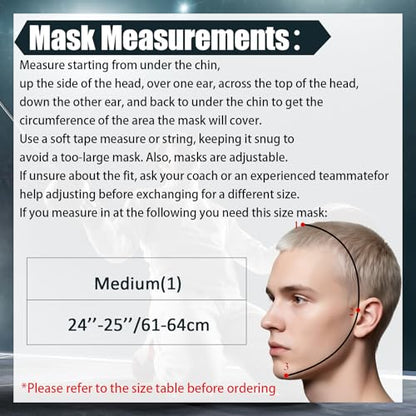 Fencing Coach Mask Mental Fencing Protective Gear Comfortable Safe Helmet for Training Sword Sparring Coaches, Black - size: Size M 24-25 Inch / 61-64 Cm