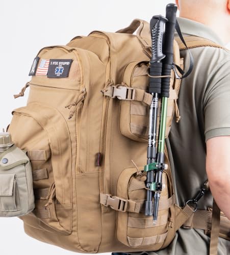 Large Tactical Backpack Bag For Hiking,Camping,Travel,Bug-Out 55L - color: Camo