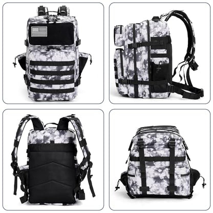 gracedon Tactical Backpack - Military Molle Bag 3 Days Pack for men and Women Large Assault Rucksack 25-45L (45L-gray) - color: 45l-gray