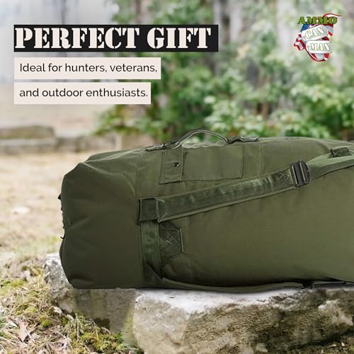 Military Style Tactical Duffle Bag, 70 Lb, Olive Drab