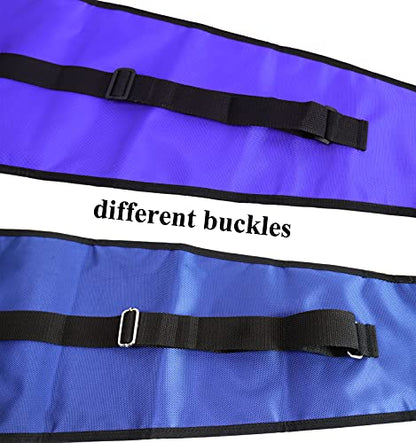 LEONARK Fencing Sword Sling Shoulder Bag for Foil Epee and Saber - Hema Longsword Bag Cover Case for Fencing Weapons - style: Dual Sword Bag-blue