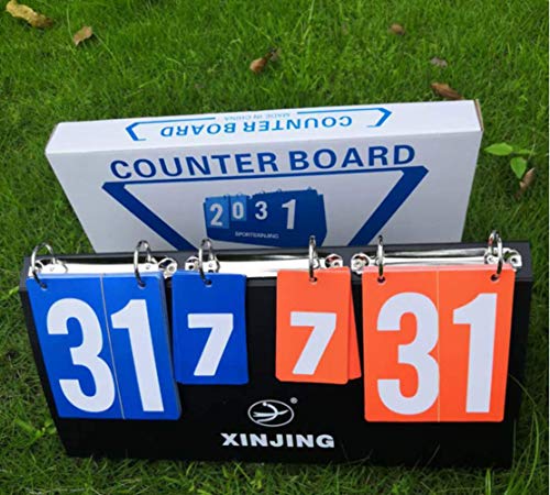 Portable Table Top Scoreboard Flipper, Multi Sports Score Flip Scoreboard Score Keeper - color: Style 3