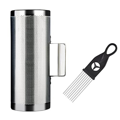 EASTROCK Stainless Steel Guiro Shaker 12" 5" Percussion Instrument Guiro Musical Instruments Tool with Scraper for Live Performance - size: 5"*12"