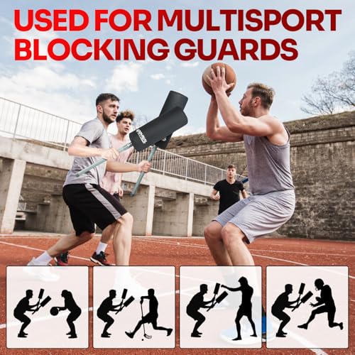 SPOYNAL Inflatable Blocking Pads, 2 Pack for Football & Basketball Training