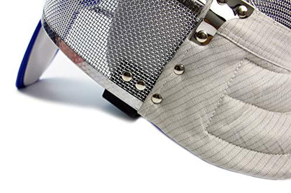 LEONARK Fencing Saber Mask Armoury Hema Fencing Helmet CE 350N Certified National Grade Masque - color: Grey_Detachable, size: X-Small