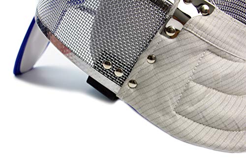 LEONARK Fencing Saber Mask Armoury Hema Fencing Helmet CE 350N Certified National Grade Masque - color: Grey_Fixed, size: X-Small