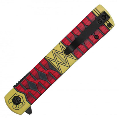 LALAPORT Anime Inspired Pocket Knife Collection | Katana Style Folding Knives | Cosplay, Display, EDC (Sandai Kitetsu) - color: Sandai Kitetsu