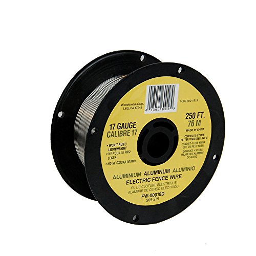 Zareba 17 Gauge Aluminum Wire for Electric Fencing, 250 ft Spool