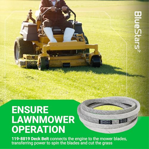 BlueStars 119-8819 Mower Deck Belt | Aramid Cord | 1/2" x 113 1/2" - size: 119-8819, style: Aramid Cord