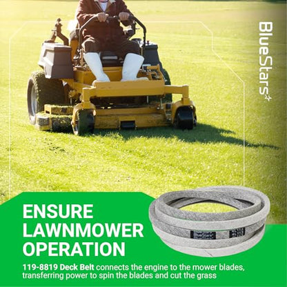 BlueStars 119-8819 Mower Deck Belt | Aramid Cord | 1/2" x 113 1/2" - size: 119-8819, style: Aramid Cord