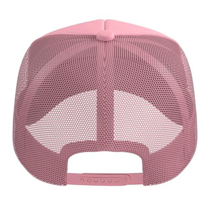 Funny Fencing Costume for Men Women Adult Kid Fencer Fencing Trucker Hat with Adjustable Mesh Back - color: Pink